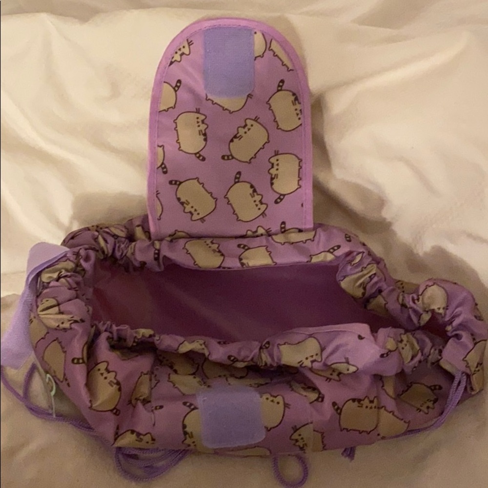 Pusheen- Drawstring Pouch with Flap. - Picture 2 of 6